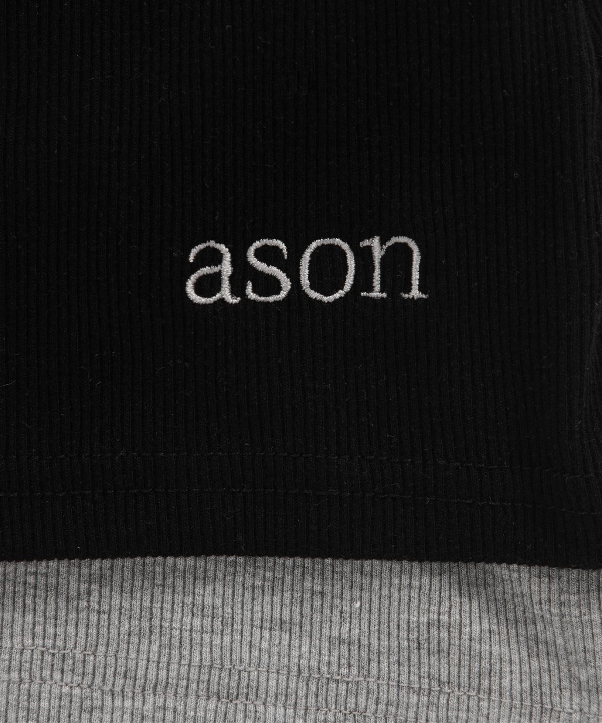 애즈온(ASON) SLIT LAYERED SLEEVELESS / BLACK