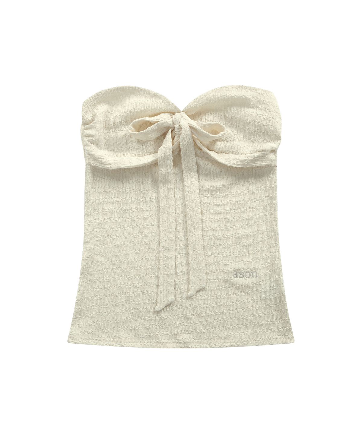 애즈온(ASON) COVE RIBBON TOP / IVORY