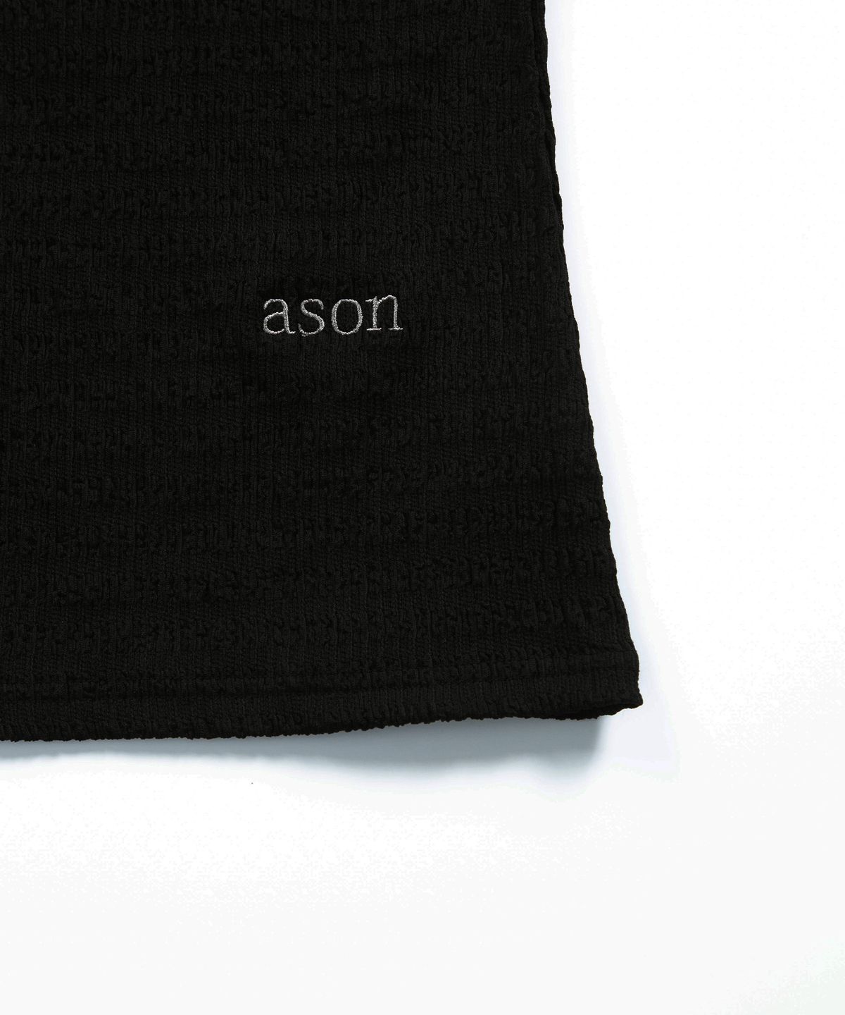 애즈온(ASON) COVE RIBBON TOP / BLACK