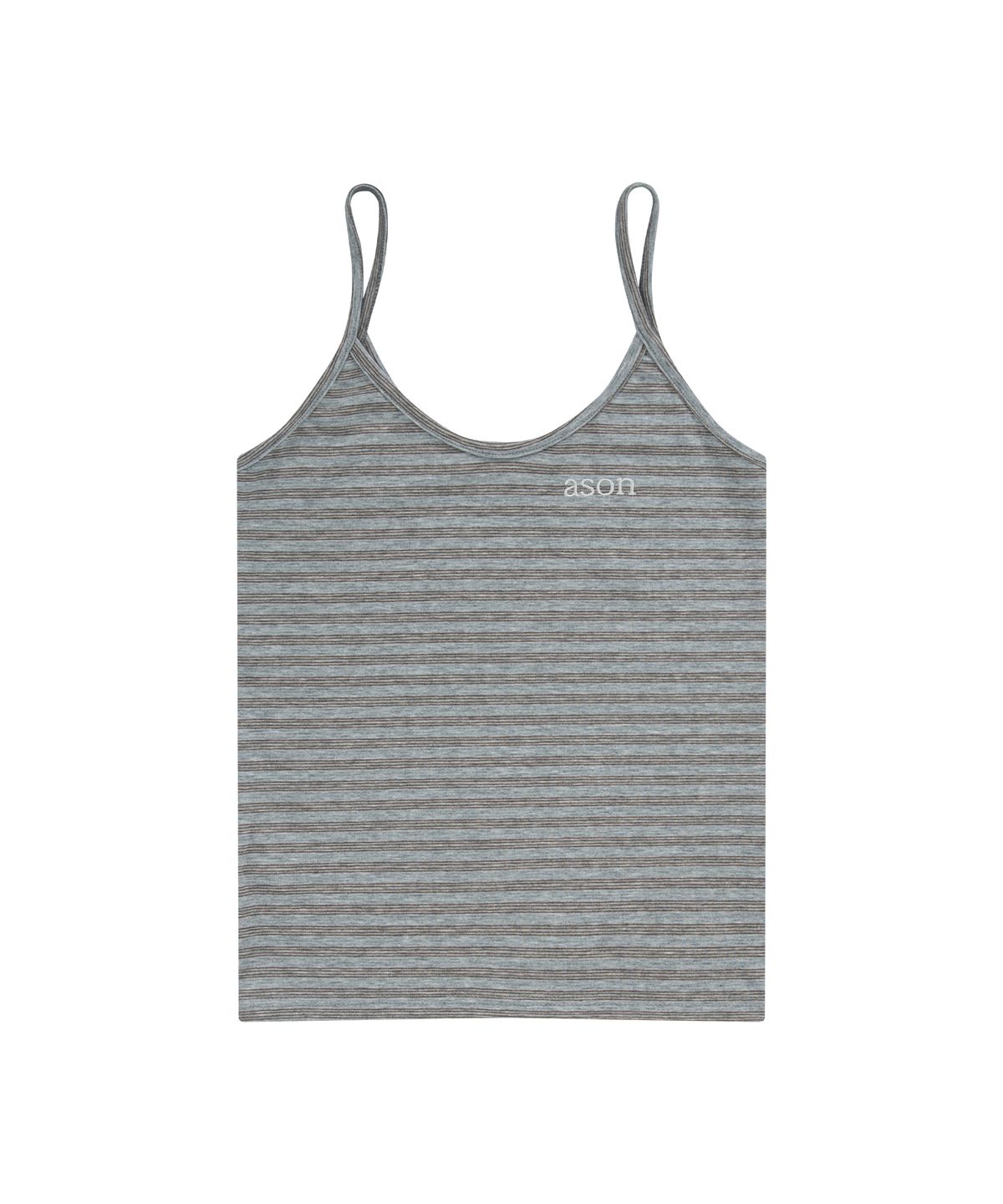 애즈온(ASON) SHELL STRIPE SLEEVELESS / BLUE
