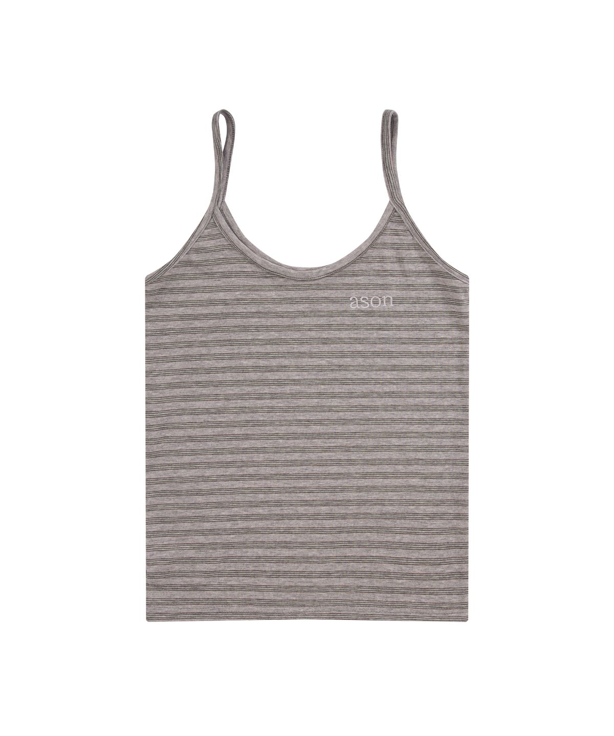 애즈온(ASON) SHELL STRIPE SLEEVELESS / PINK