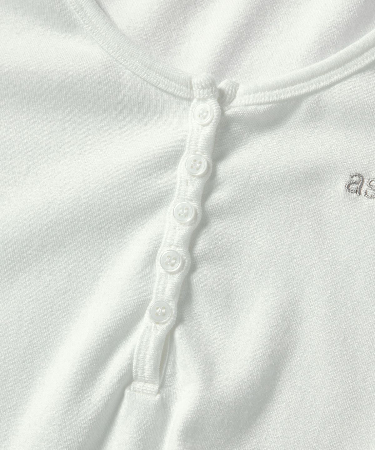 애즈온(ASON) EVER BUTTON TEE / WHITE