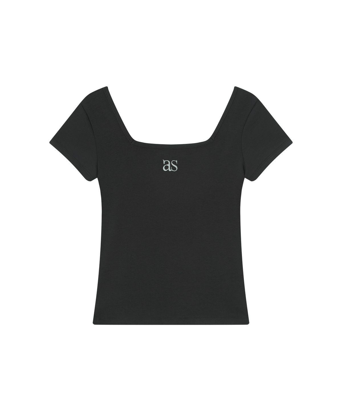 애즈온(ASON) SQUARE LINE TEE / CHARCOAL