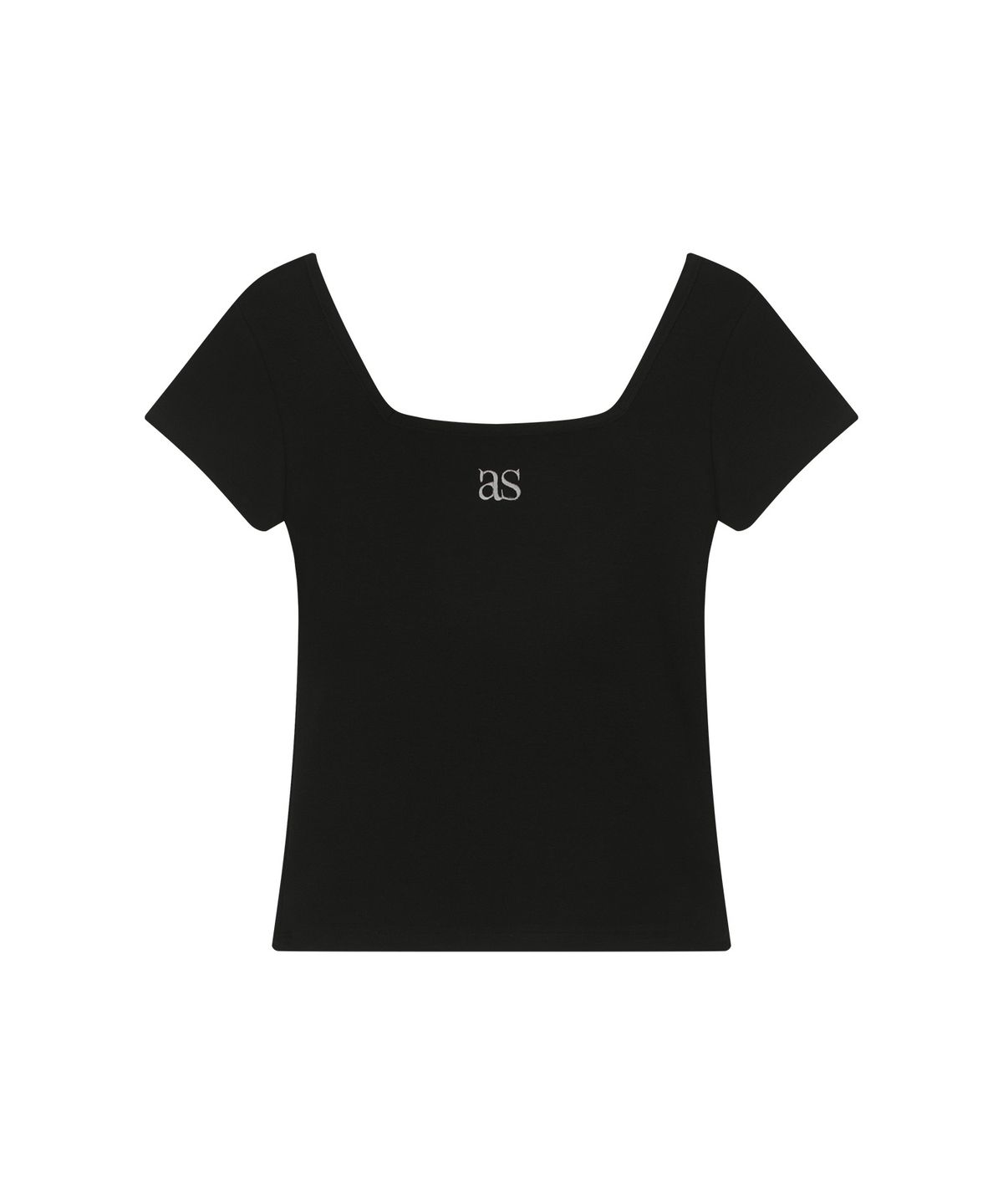 애즈온(ASON) SQUARE LINE TEE / BLACK