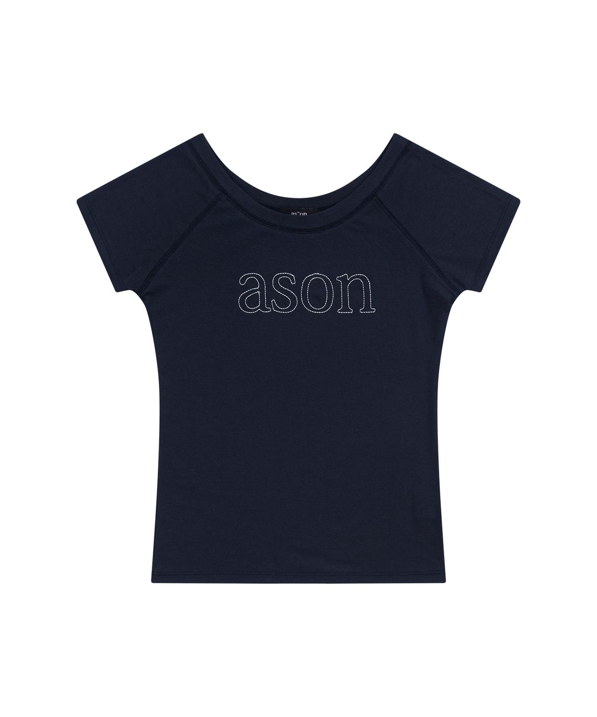 애즈온(ASON) MONO REGLAN TEE / NAVY
