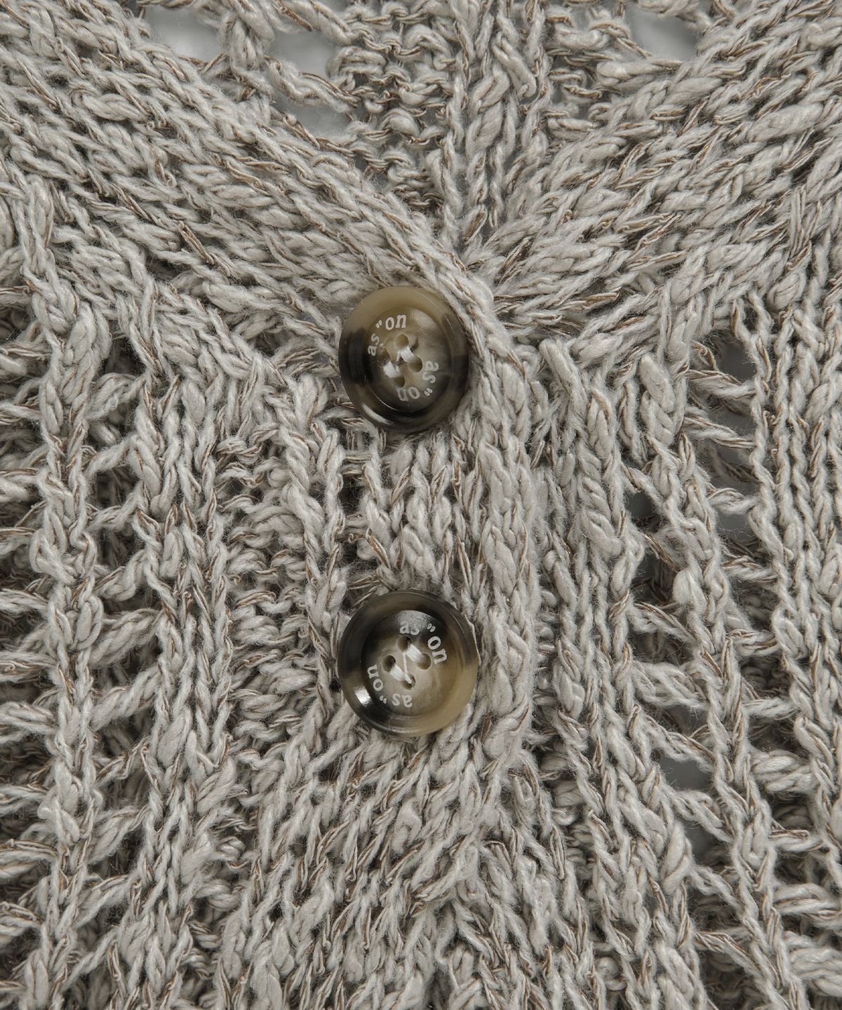 애즈온(ASON) PALE NET CARDIGAN / BEIGE