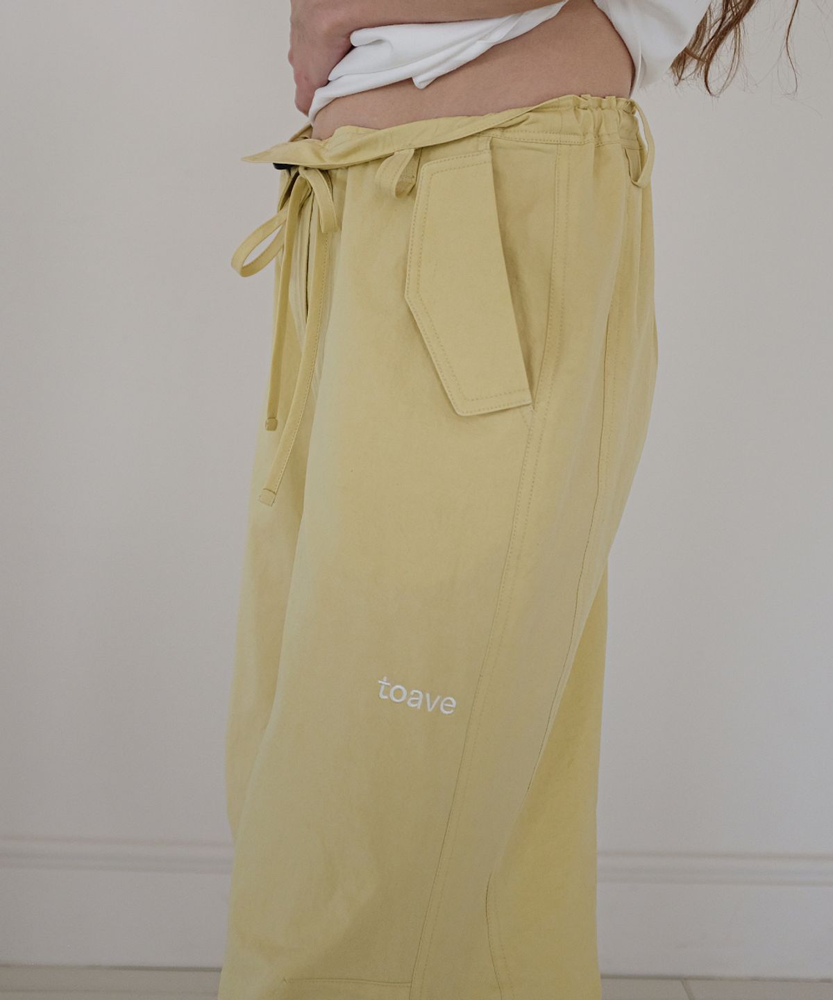 토아베(TOAVE) Sunlit Cotton Wide Pants (Yellow)