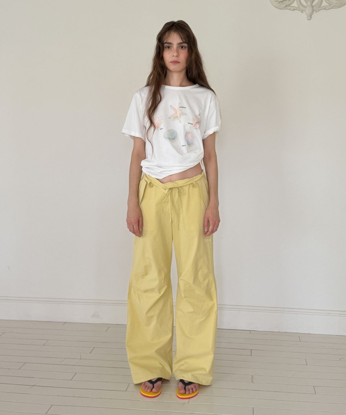 토아베(TOAVE) Sunlit Cotton Wide Pants (Yellow)