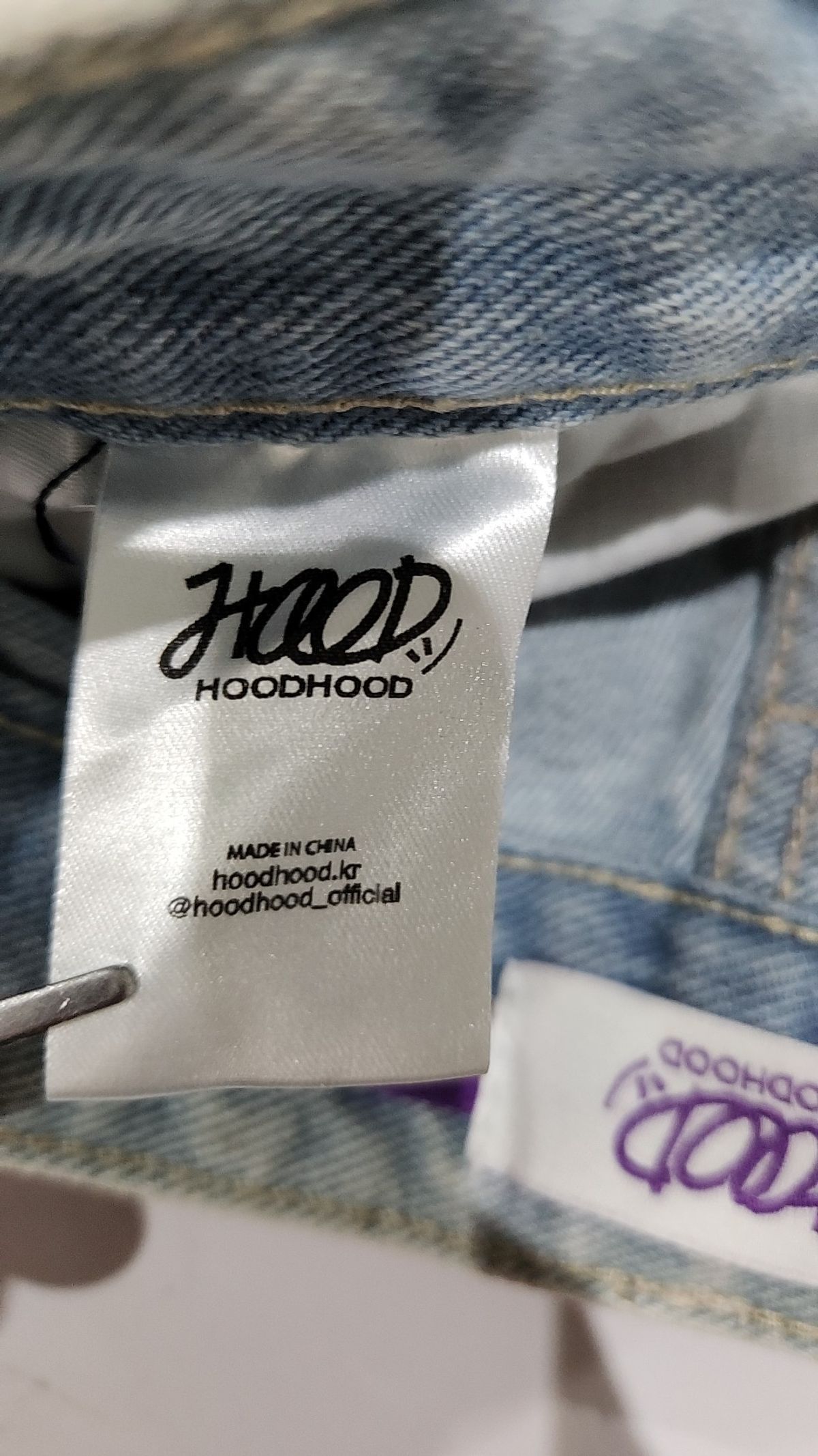 후드후드(HOODHOOD) 청/데님 팬츠 0