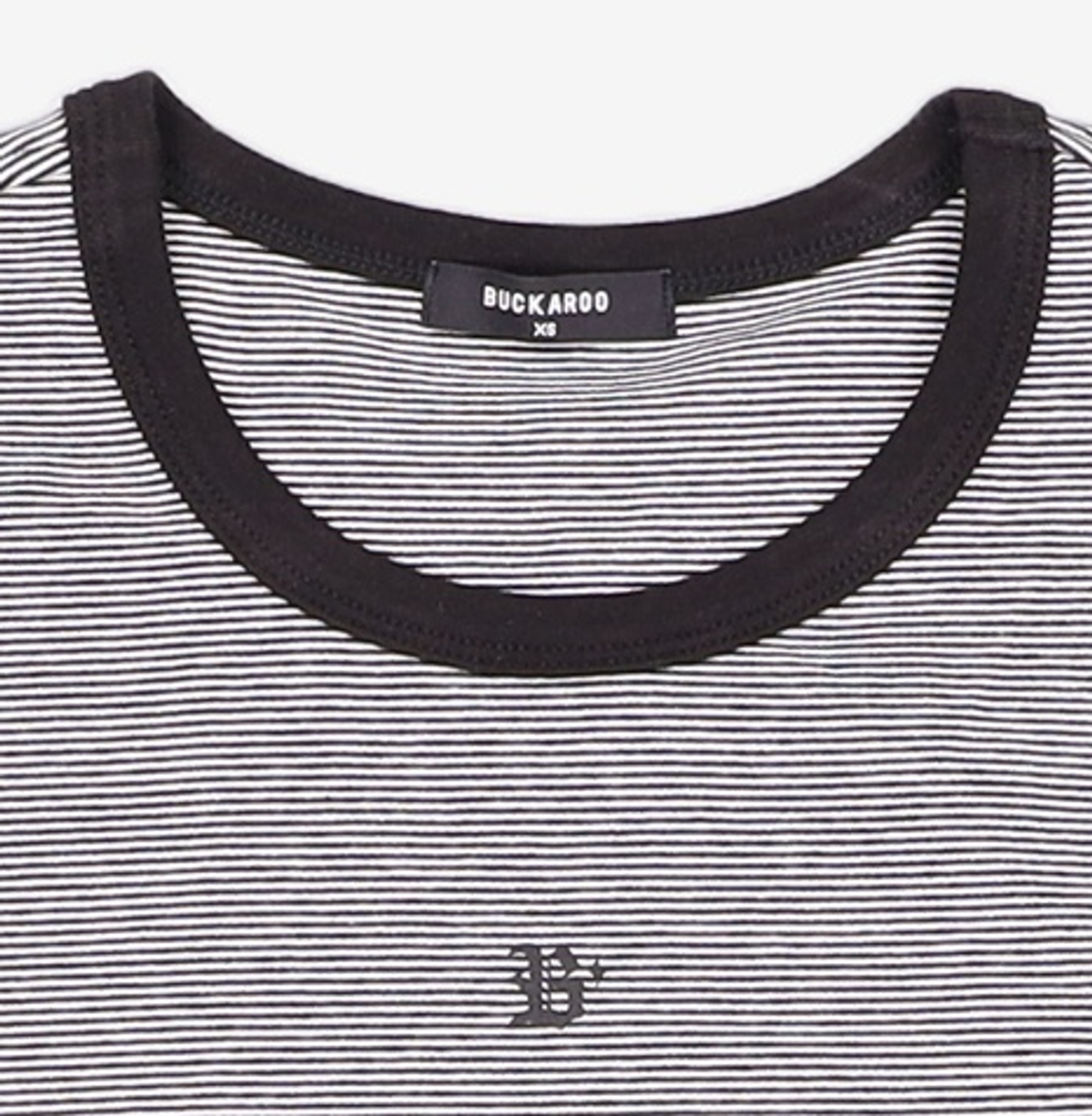 버커루(BUCKAROO) 여성 C/P 링거 반팔 티셔츠 혼합 XS