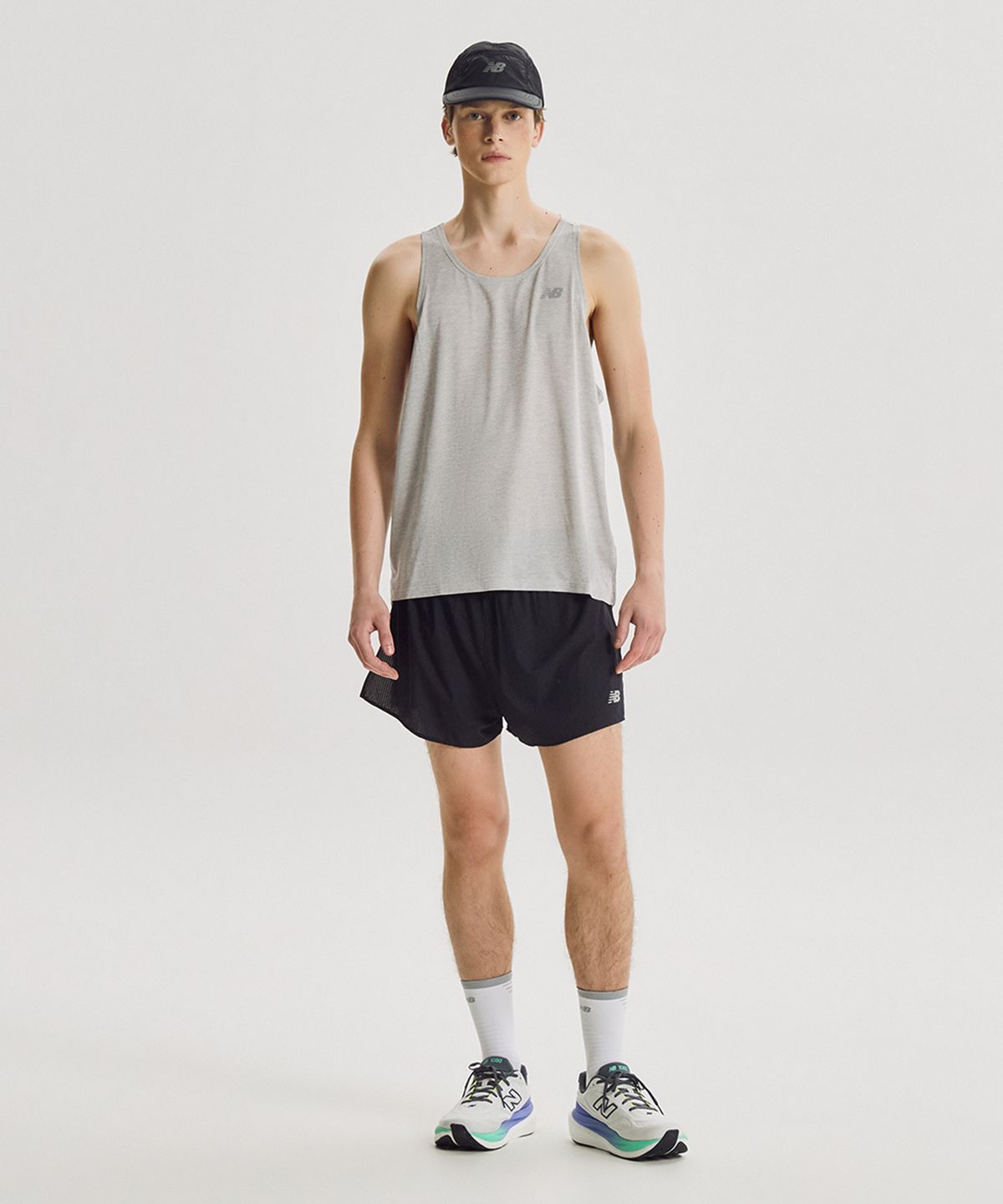 뉴발란스(NEW BALANCE) NBNGG36401 / MEN ATHLETIC 나시티 (M/GRAY)