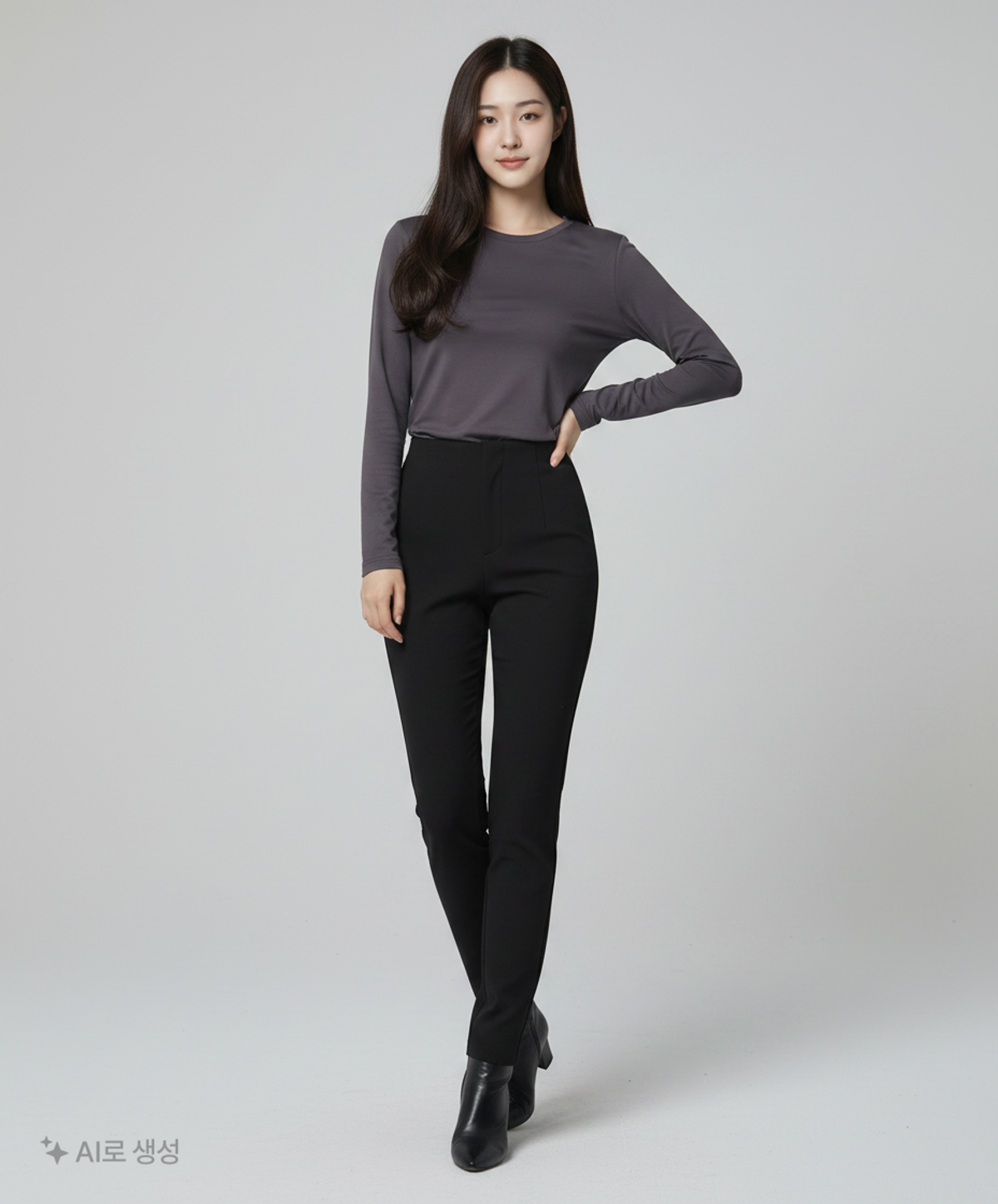 무신사 스탠다드(MUSINSA STANDARD) 힛탠다드 맨즈 크루 넥 티셔츠 [다크 그레이]_이벤트용 M