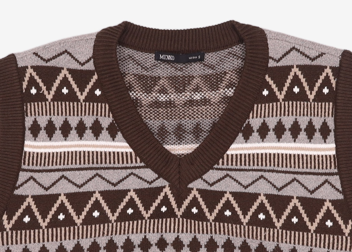 미쏘(MIXXO) 페어아일 니트조끼 MIWVKCT48T S