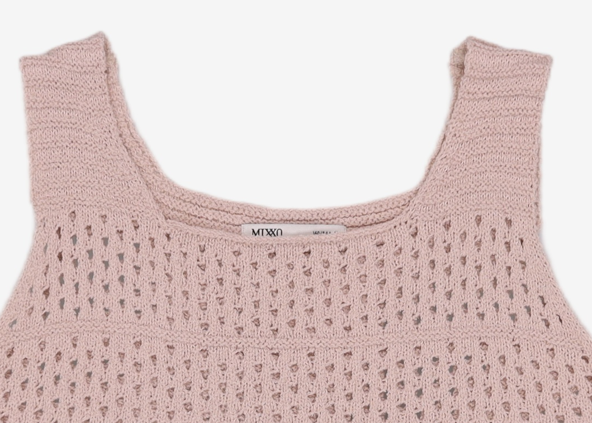 미쏘(MIXXO) 크로쉐 나시 스웨터 MIWKAC614T S