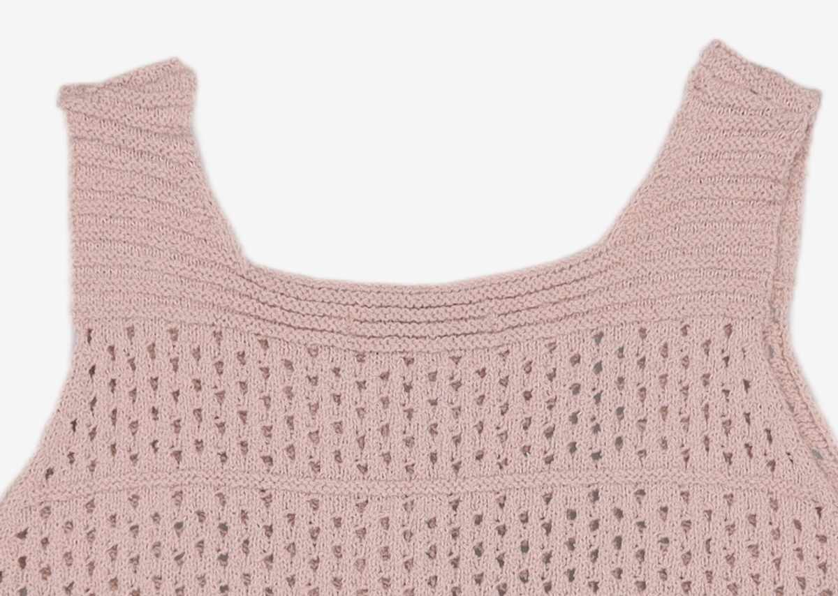 미쏘(MIXXO) 크로쉐 나시 스웨터 MIWKAC614T S