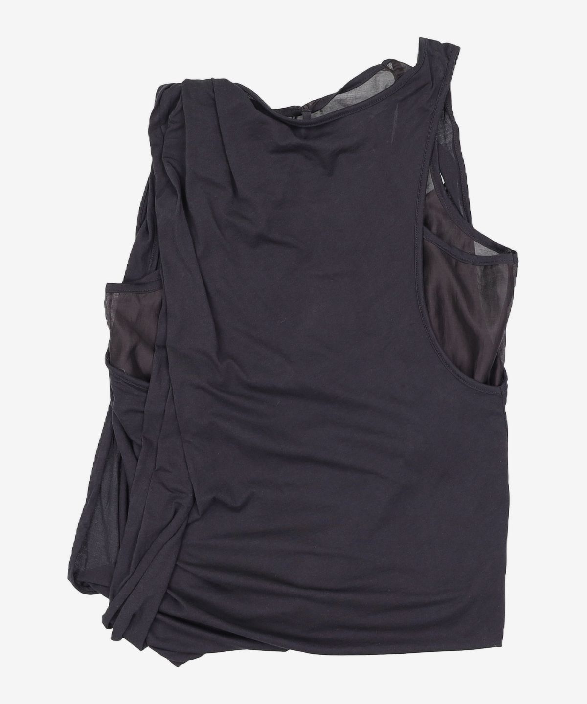 플레어업(FLAREUP) Asymmetrical Layered Sleeveless (FL-169_Black) FREE