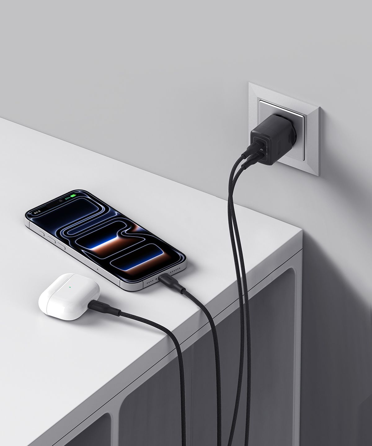 아트뮤(ARTMU) USB PD 30W PPS GaN 접지 듀얼 초고속 미니 충전기 GB302 블랙