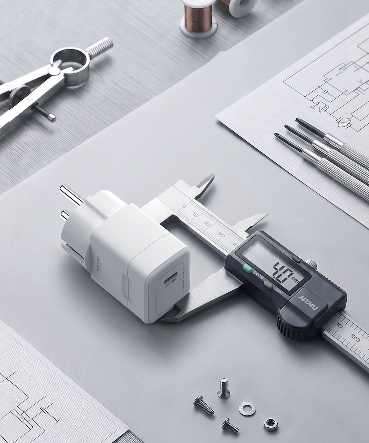 아트뮤(ARTMU) USB PD 30W PPS GaN 접지 듀얼 초고속 미니 충전기 GB302 화이트