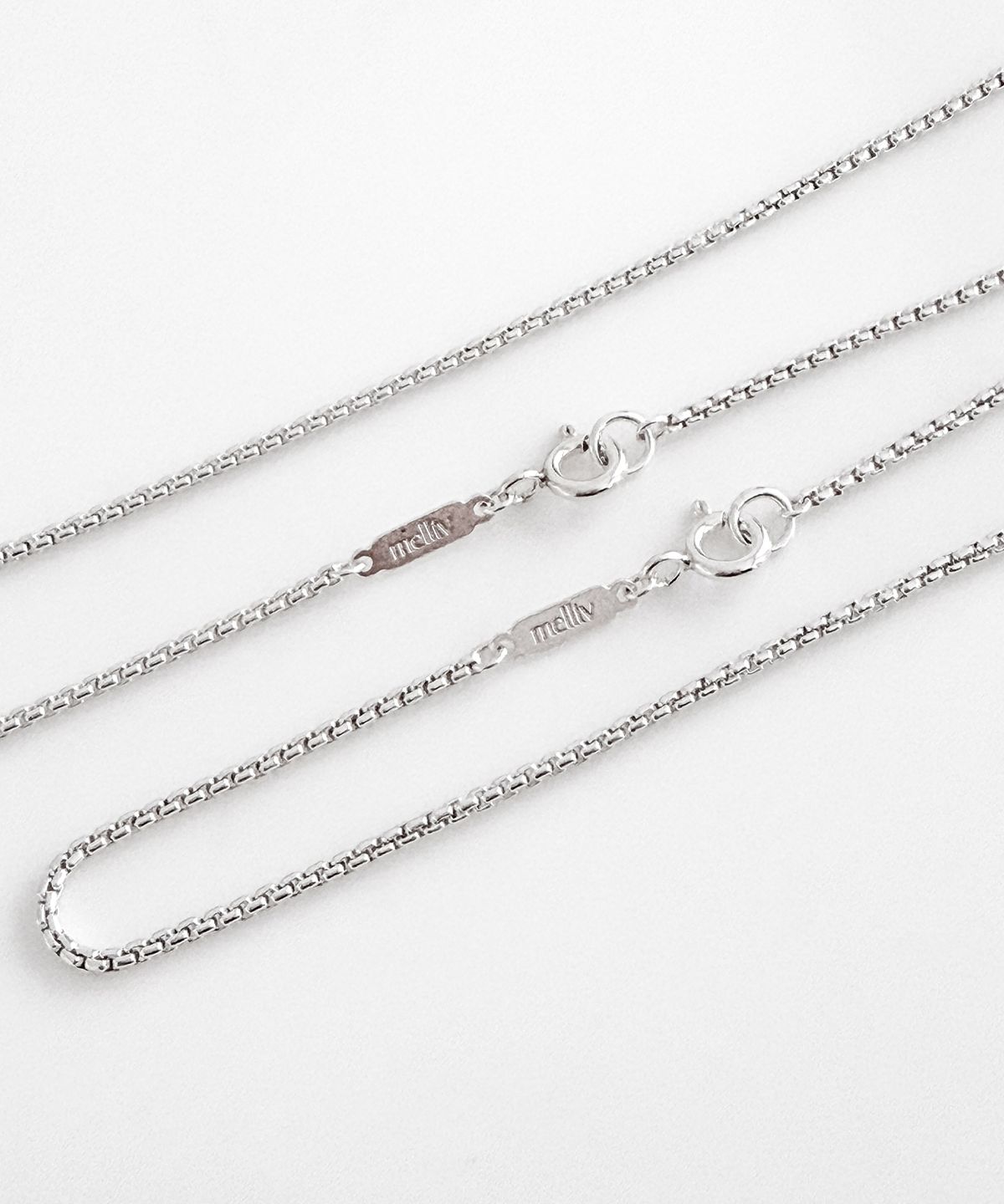 멜리브(MELLIV) Box Chain Necklace_mvn75