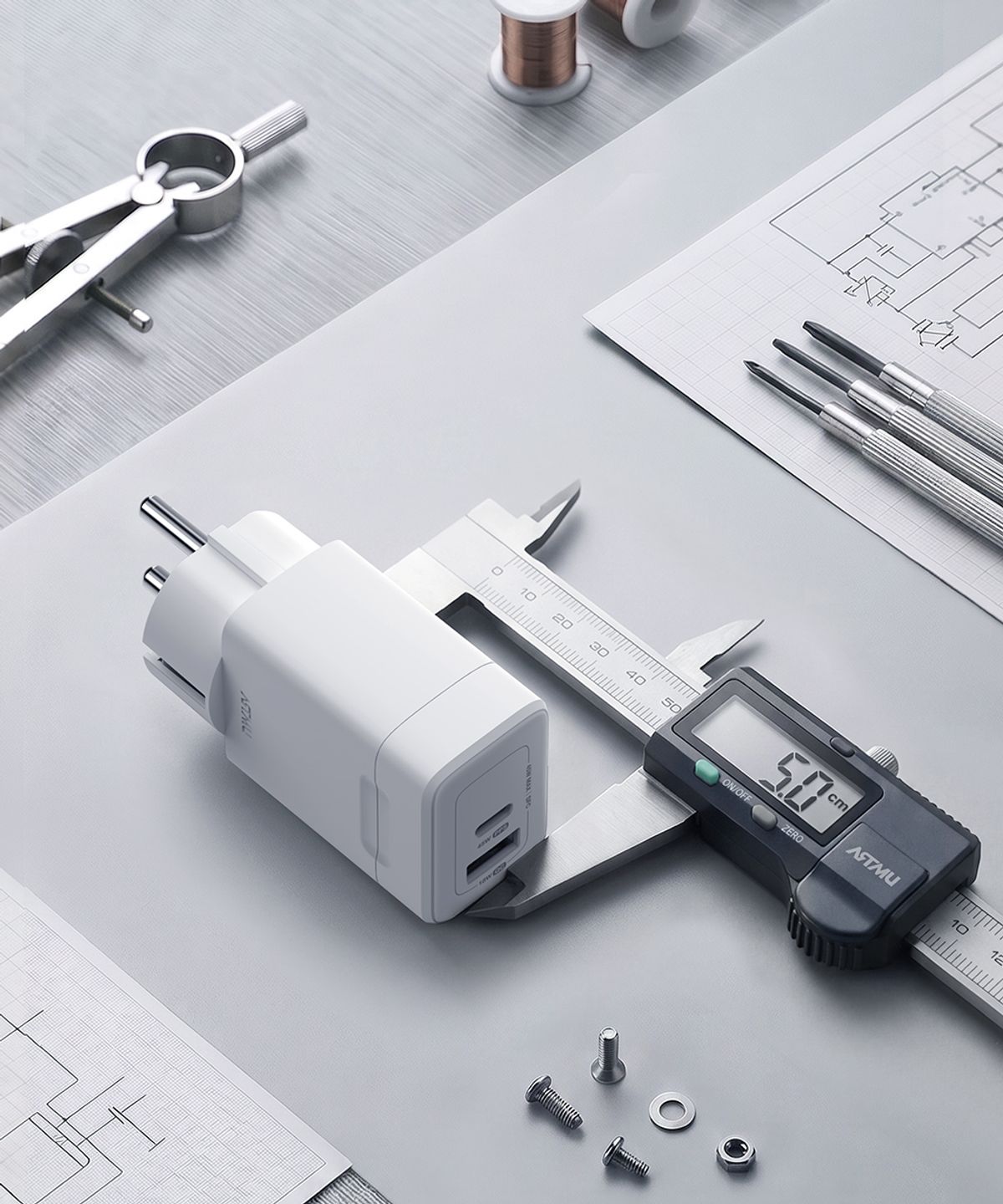아트뮤(ARTMU) USB PD 45W PPS GaN 접지 듀얼 초고속 충전기 GB452 블랙