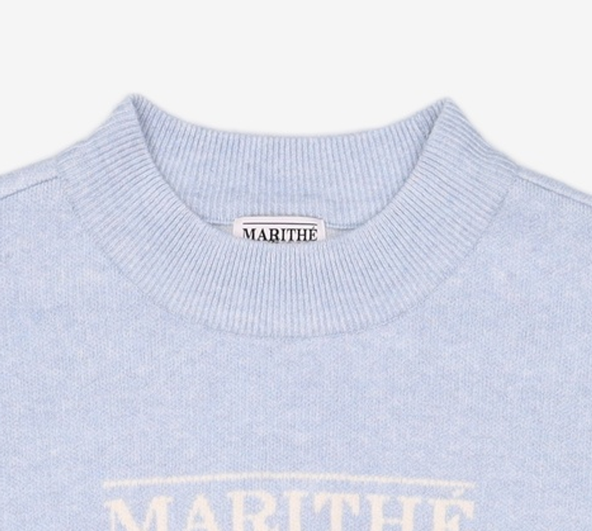 마리떼 프랑소와 저버(MARITHÉ + FRANҪOIS GIRBAUD) F/W W CLASSIC LOGO CROP KNIT sky blue os