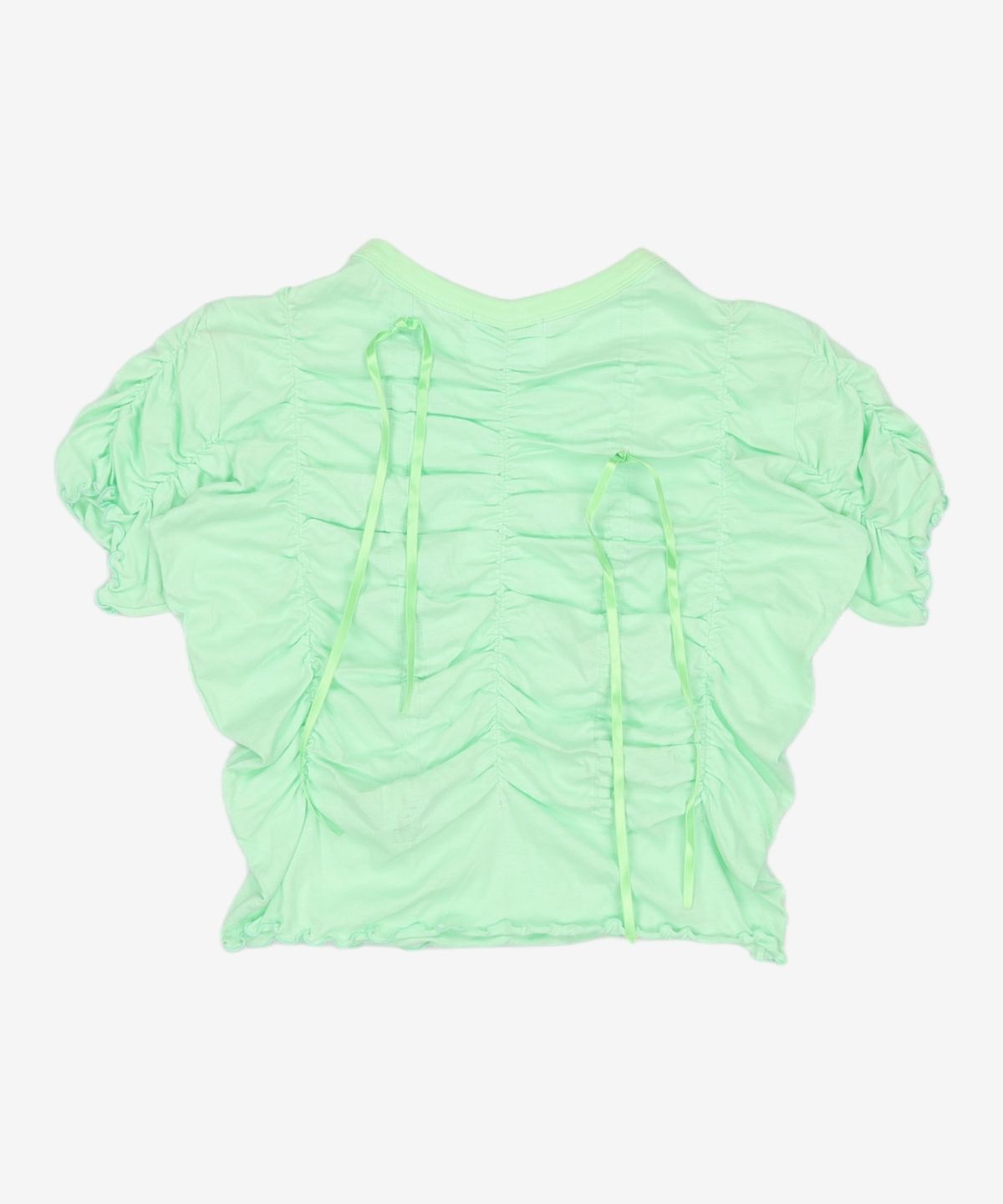 김미더영(GIMMETHEYOUNG) G_RIBBON SHIRRING TOP / MINT one