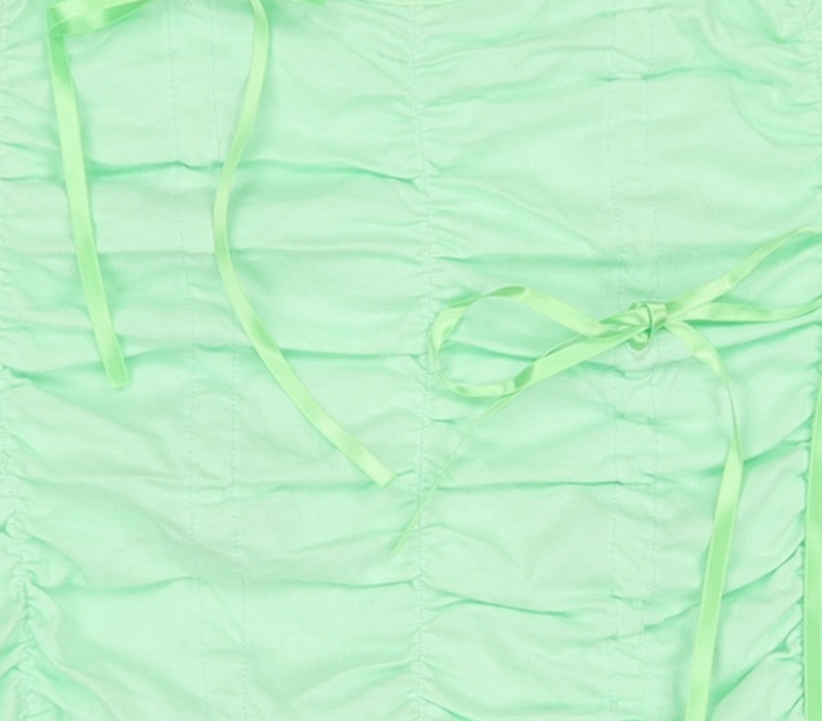 김미더영(GIMMETHEYOUNG) G_RIBBON SHIRRING TOP / MINT one