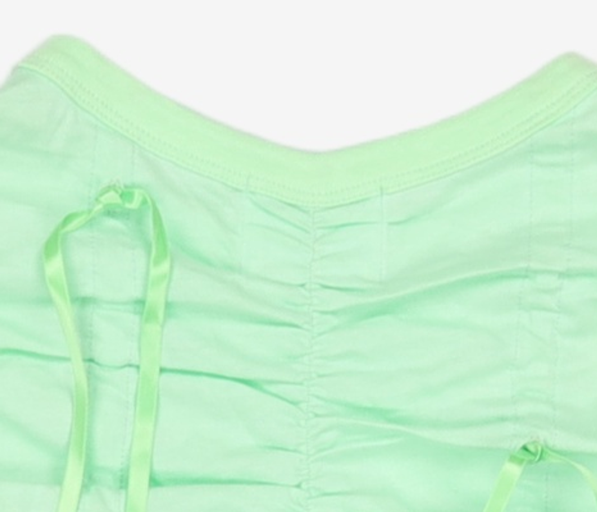 김미더영(GIMMETHEYOUNG) G_RIBBON SHIRRING TOP / MINT one