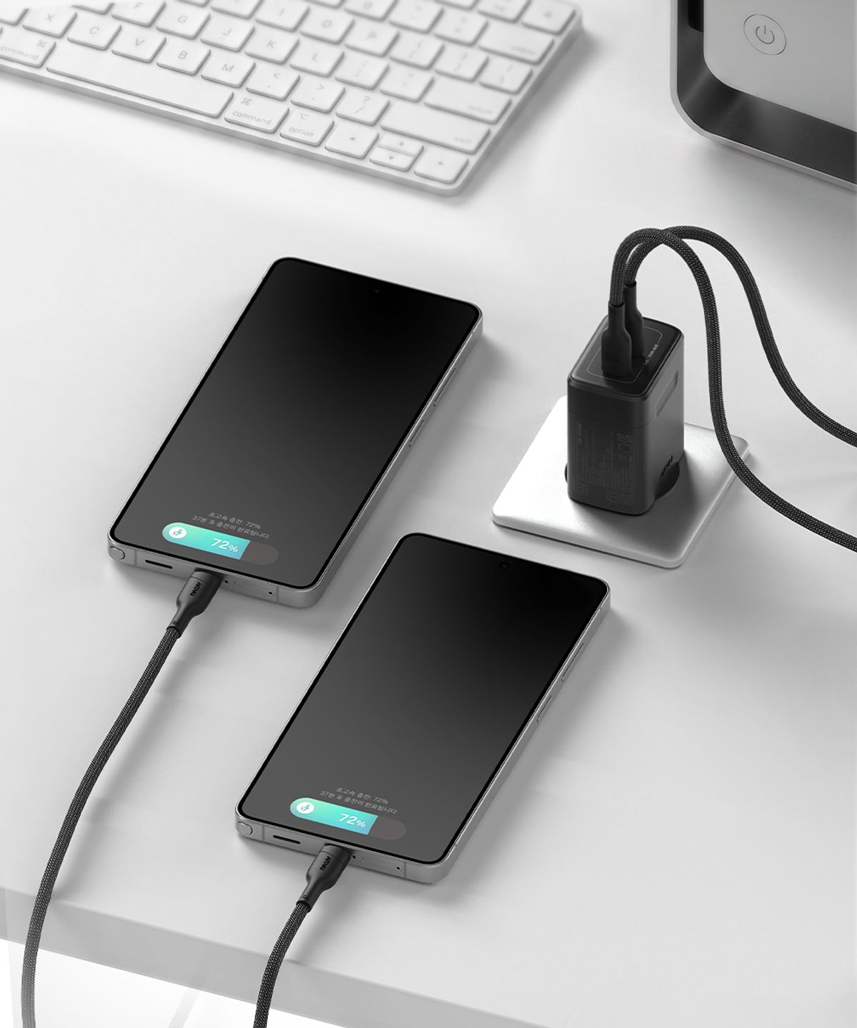 아트뮤(ARTMU) USB PD 50W PPS GaN 접지 듀얼 초고속 충전기 GB502 블랙