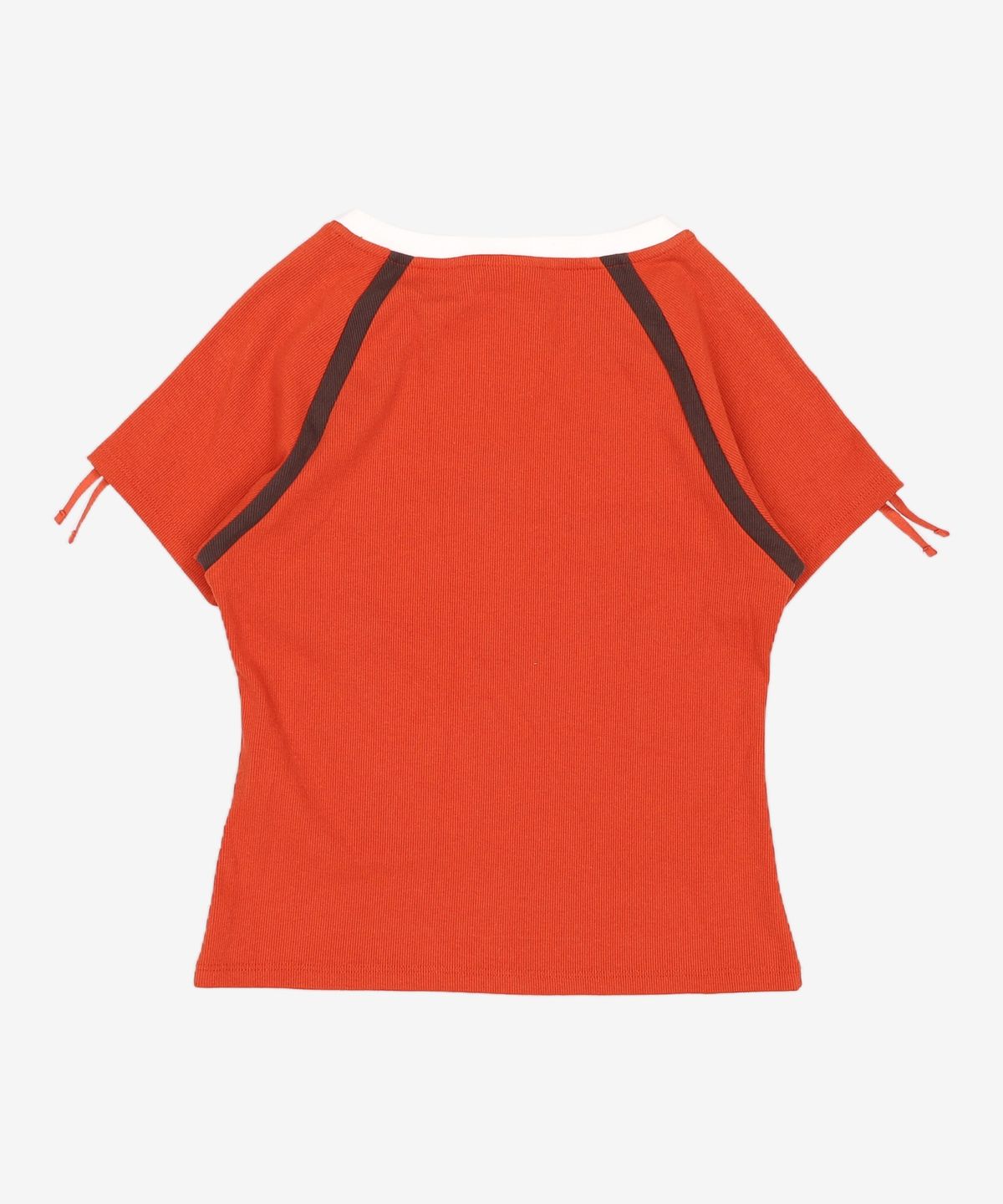 썬러브투어(SUNLOVETOUR) W Ribbed SUN Tee Red M
