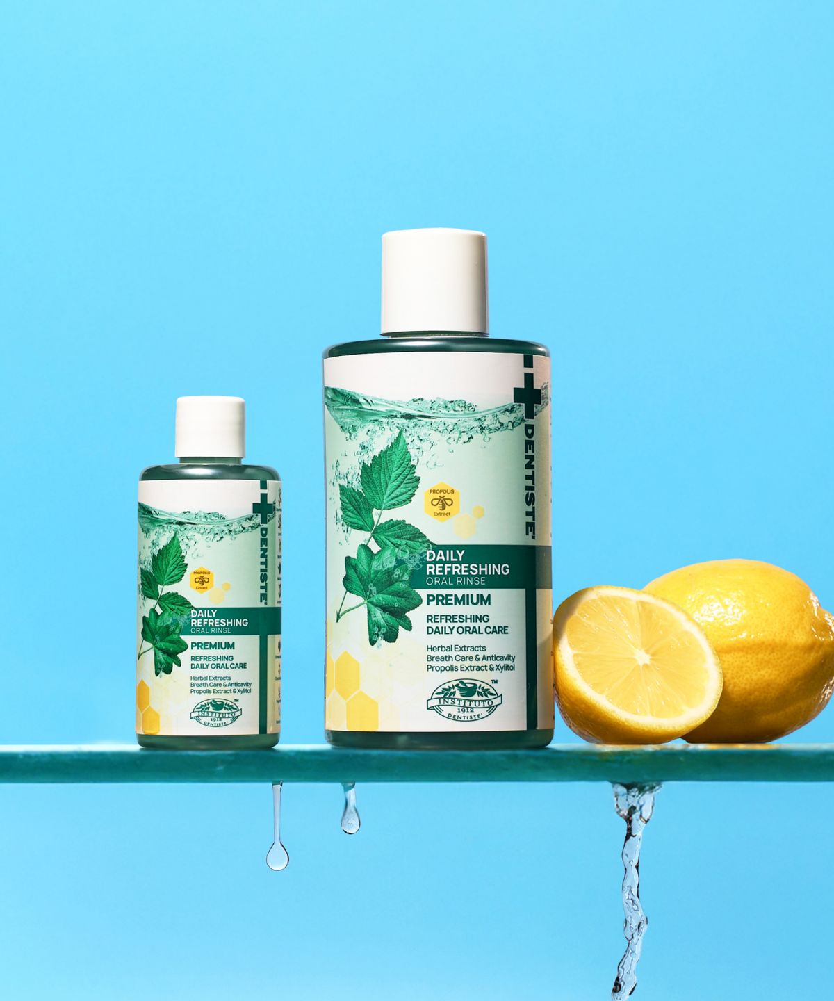 덴티스테(DENTISTE) 쿨 민트 마우스 스프레이 3ml 8개 + 데일리 리프레싱 오랄린스 130ml + 브레스스프레이 15ml