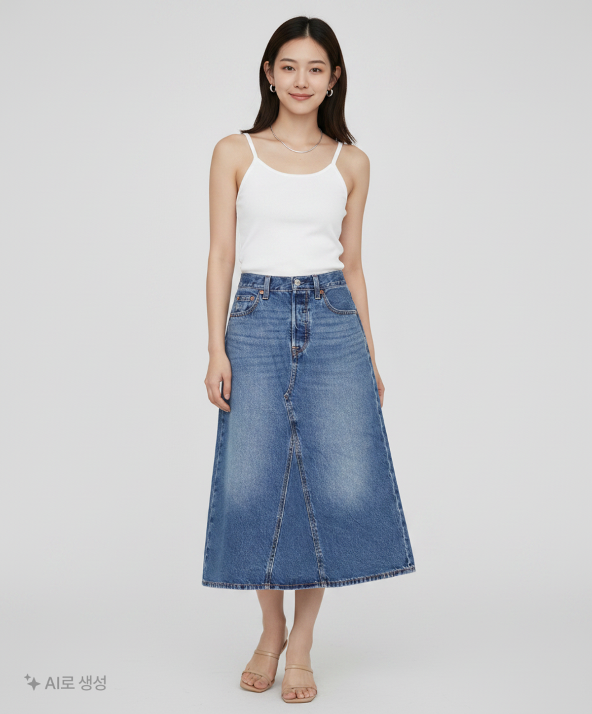 리바이스(LEVI'S) 하이라이즈 A라인 스커트_A9316-0002 23