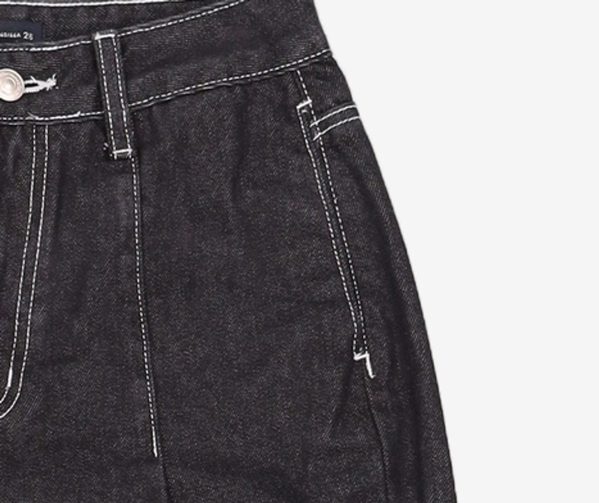 미쏘(MIXXO) 논페이드 데님 슬랙스_MIWTJD923J 26