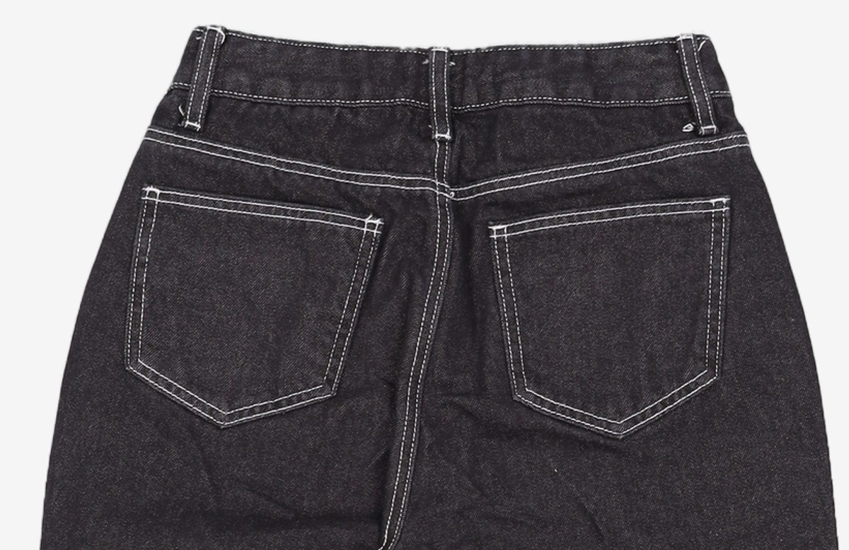 미쏘(MIXXO) 논페이드 데님 슬랙스_MIWTJD923J 26
