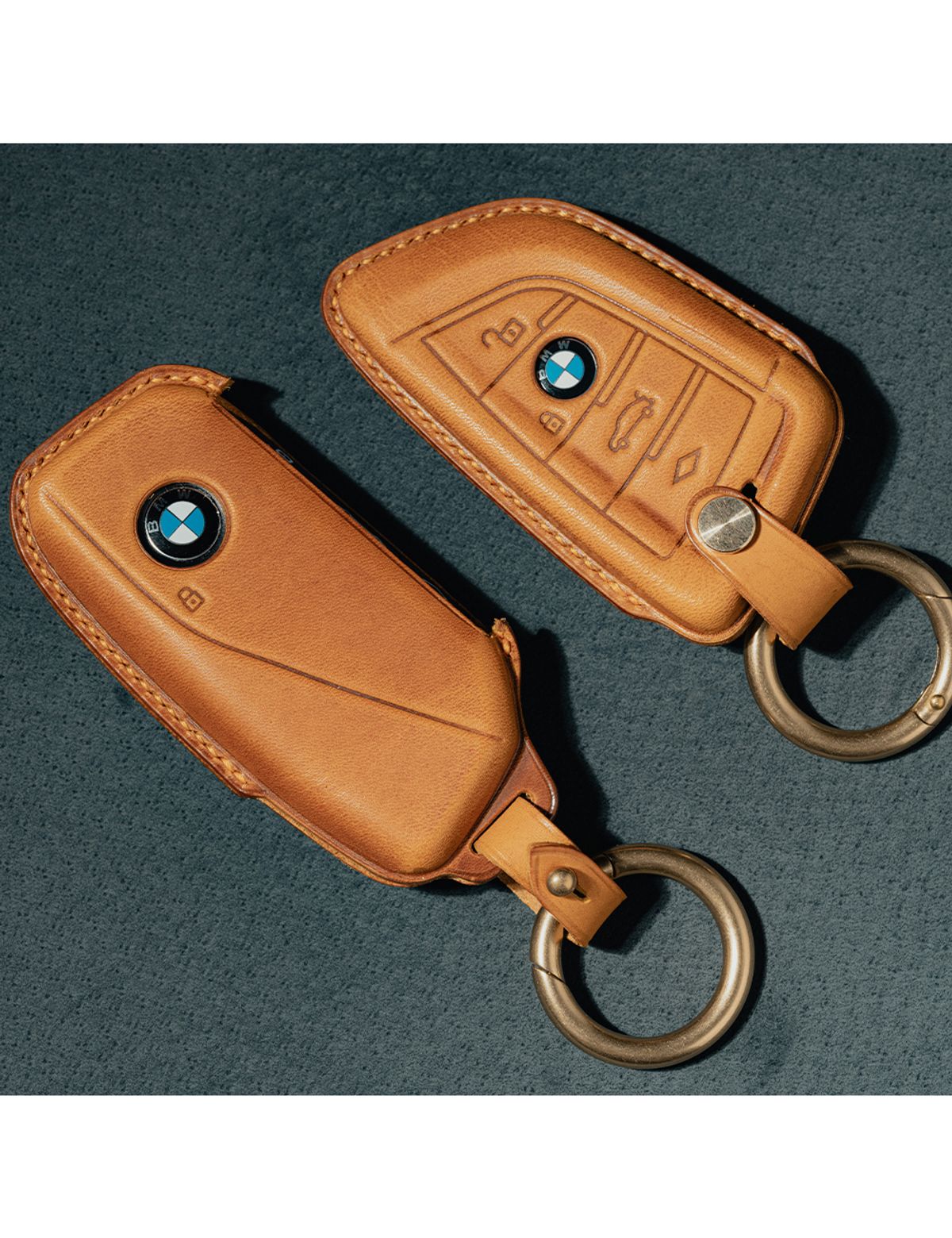본샹스(BONNE CHANCE) [Bespoke] 가죽 자동차 키케이스 - BMW