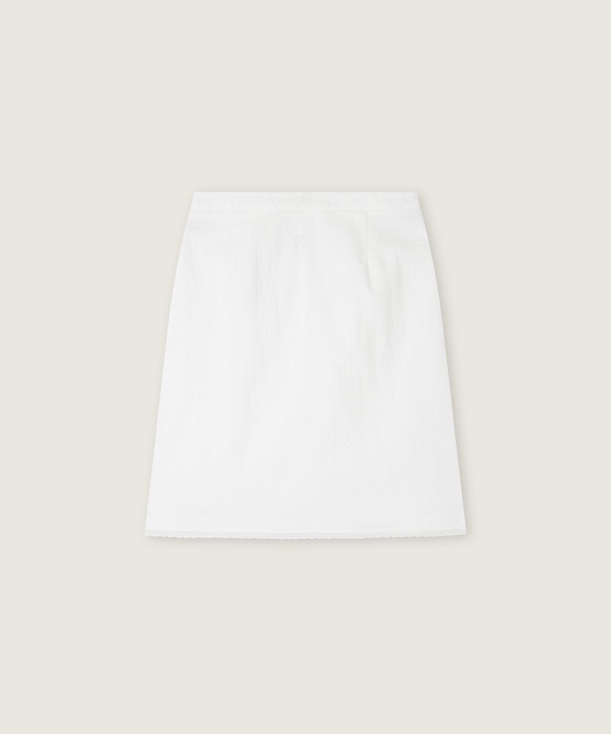 로엠(ROEM) 자수 레이스 스커트 RMWHG37RT4