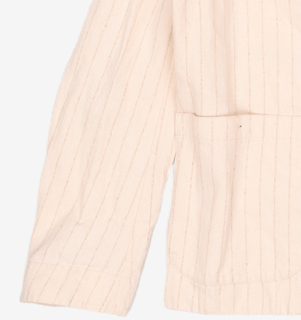 커스텀멜로우(CUSTOMELLOW) [black label] ivory stripes 3b jacket (set-up)_CLJAM24113IVX 100