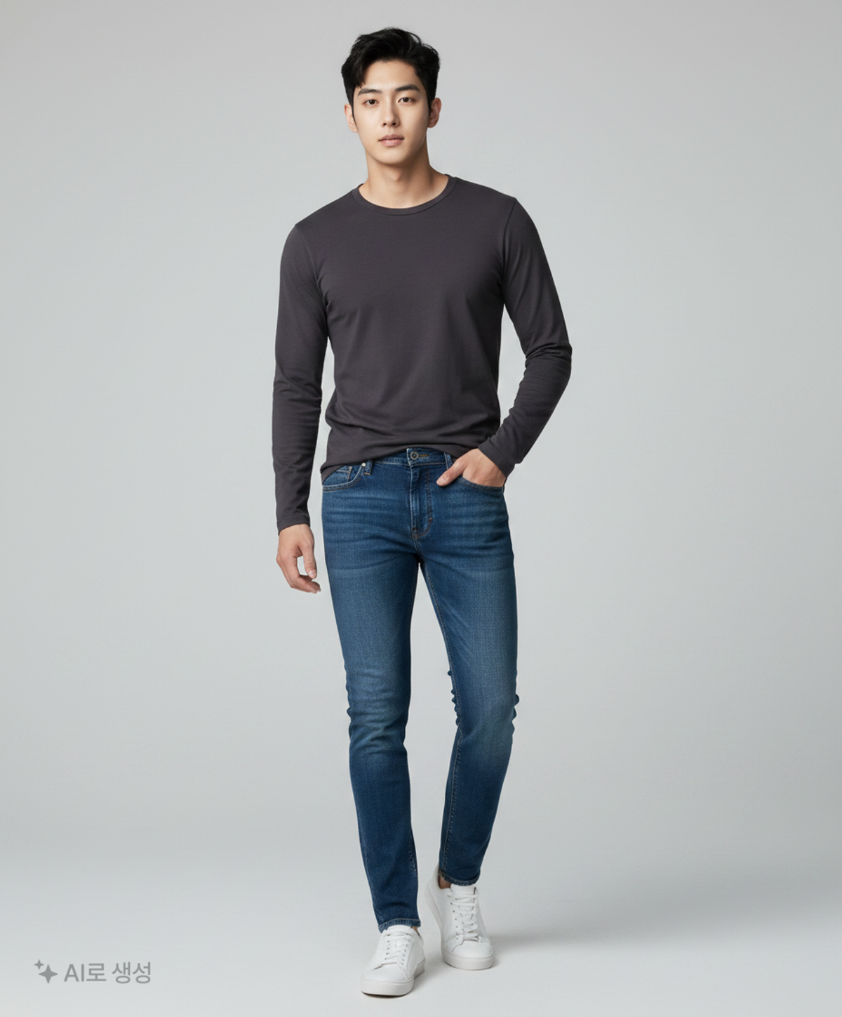 무신사 스탠다드(MUSINSA STANDARD) 긴소매 티셔츠 L