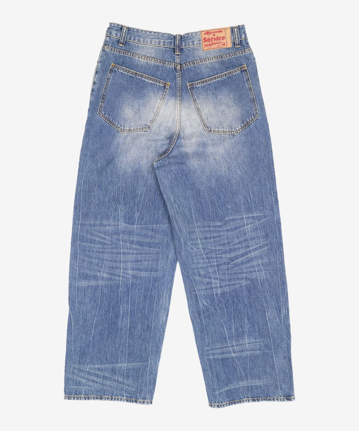 이스트서비스샵(eastserviceshop) Cat Brush Washing Denim Pants - M/Blue 48
