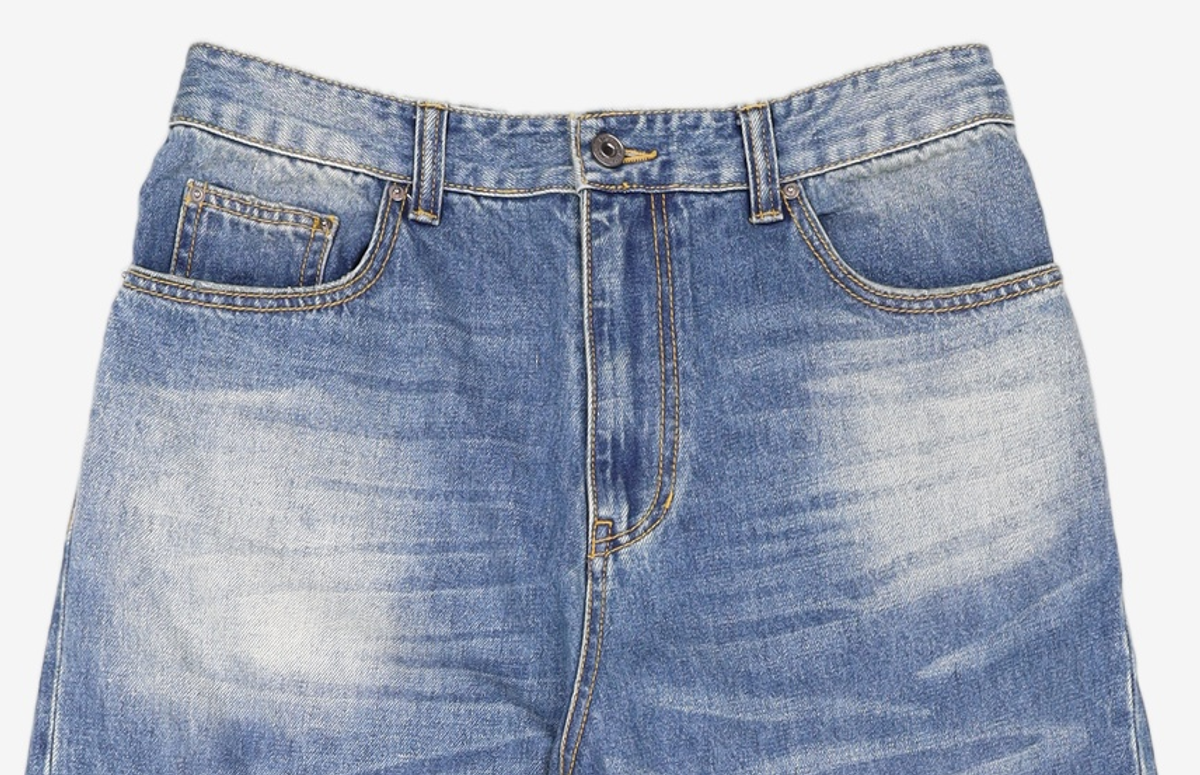 이스트서비스샵(eastserviceshop) Cat Brush Washing Denim Pants - M/Blue 48