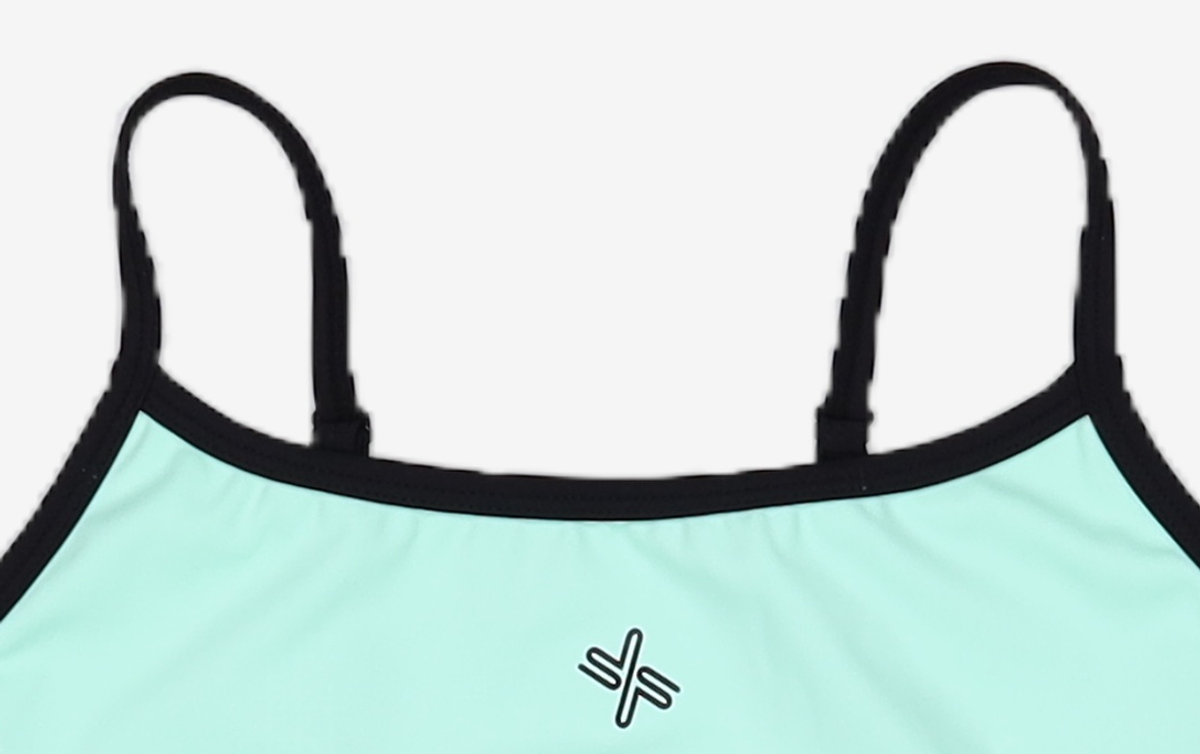 젝시믹스(XEXYMIX) 더블 라인 배색 브라탑 하이틴민트 XFK2BR1502 S