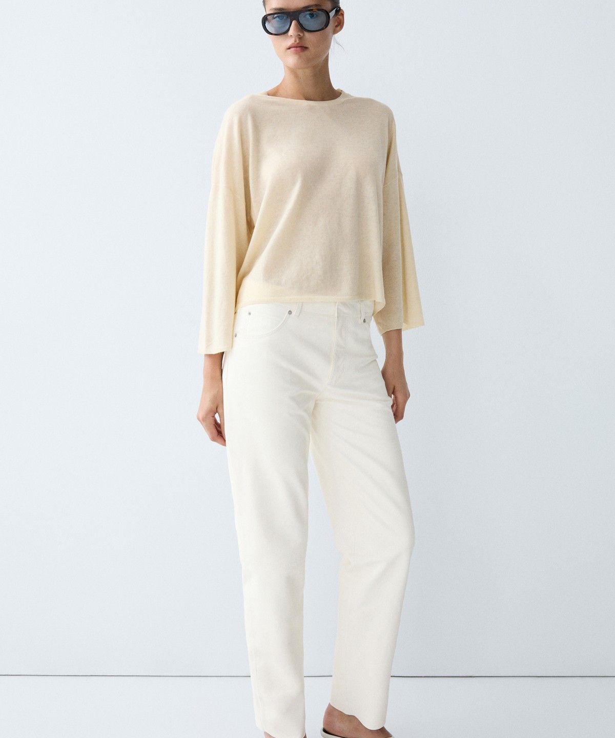 마시모두띠(MASSIMO DUTTI) 라운드넥 니트 스웨터