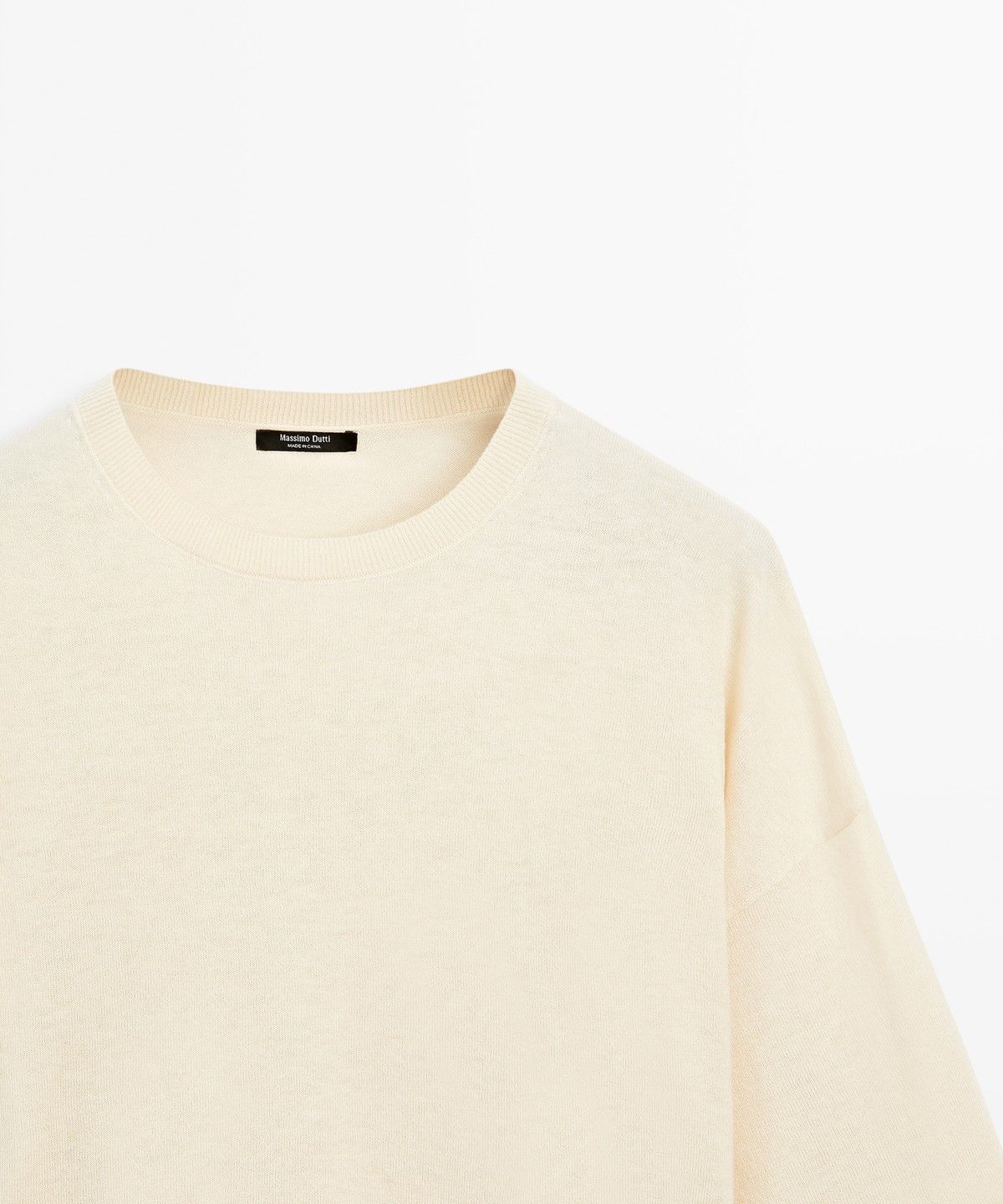 마시모두띠(MASSIMO DUTTI) 라운드넥 니트 스웨터