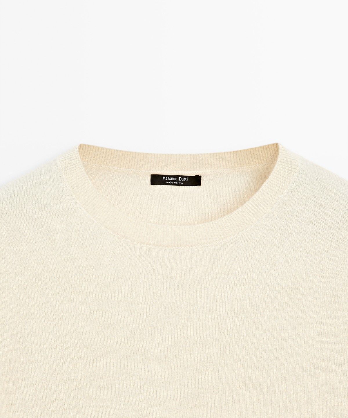 마시모두띠(MASSIMO DUTTI) 라운드넥 니트 스웨터