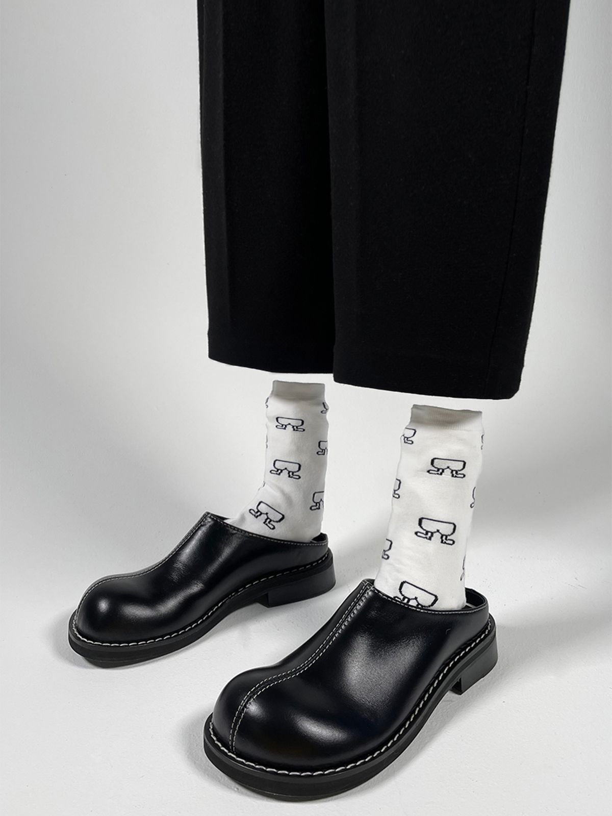 히푸(hippu) Mule Men [Black]