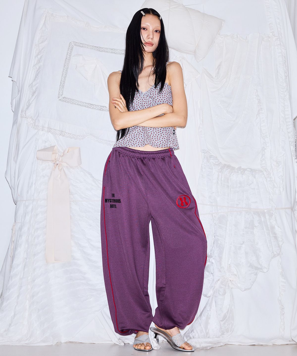 미스테리어스호텔(THE MYSTERIOUS HOTEL) H TRACK JERSEY WIDE PT [PURPLE]