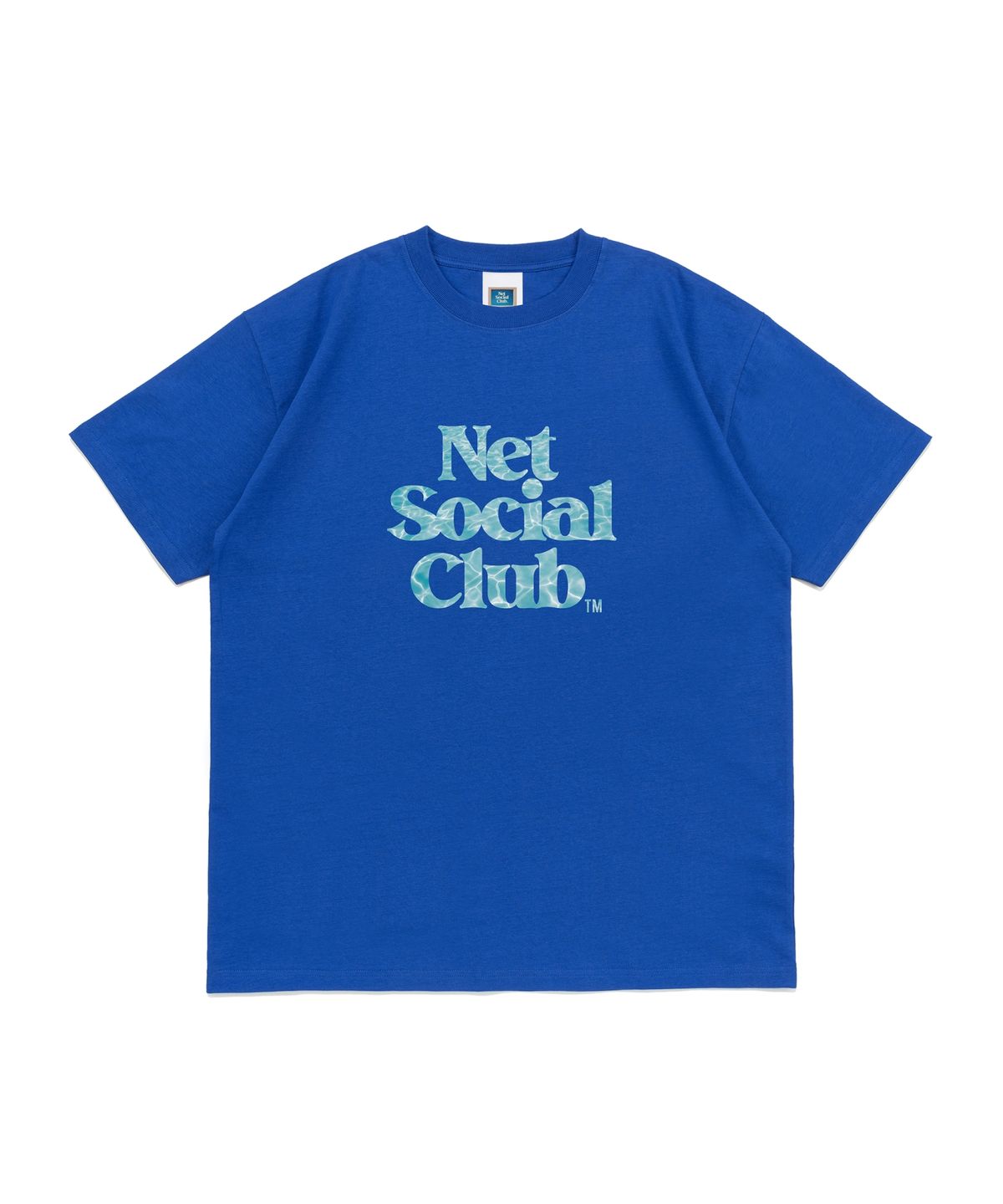 넷소셜클럽(NET SOCIAL CLUB) 프라이빗 풀 클럽 반팔티 (오션블루)