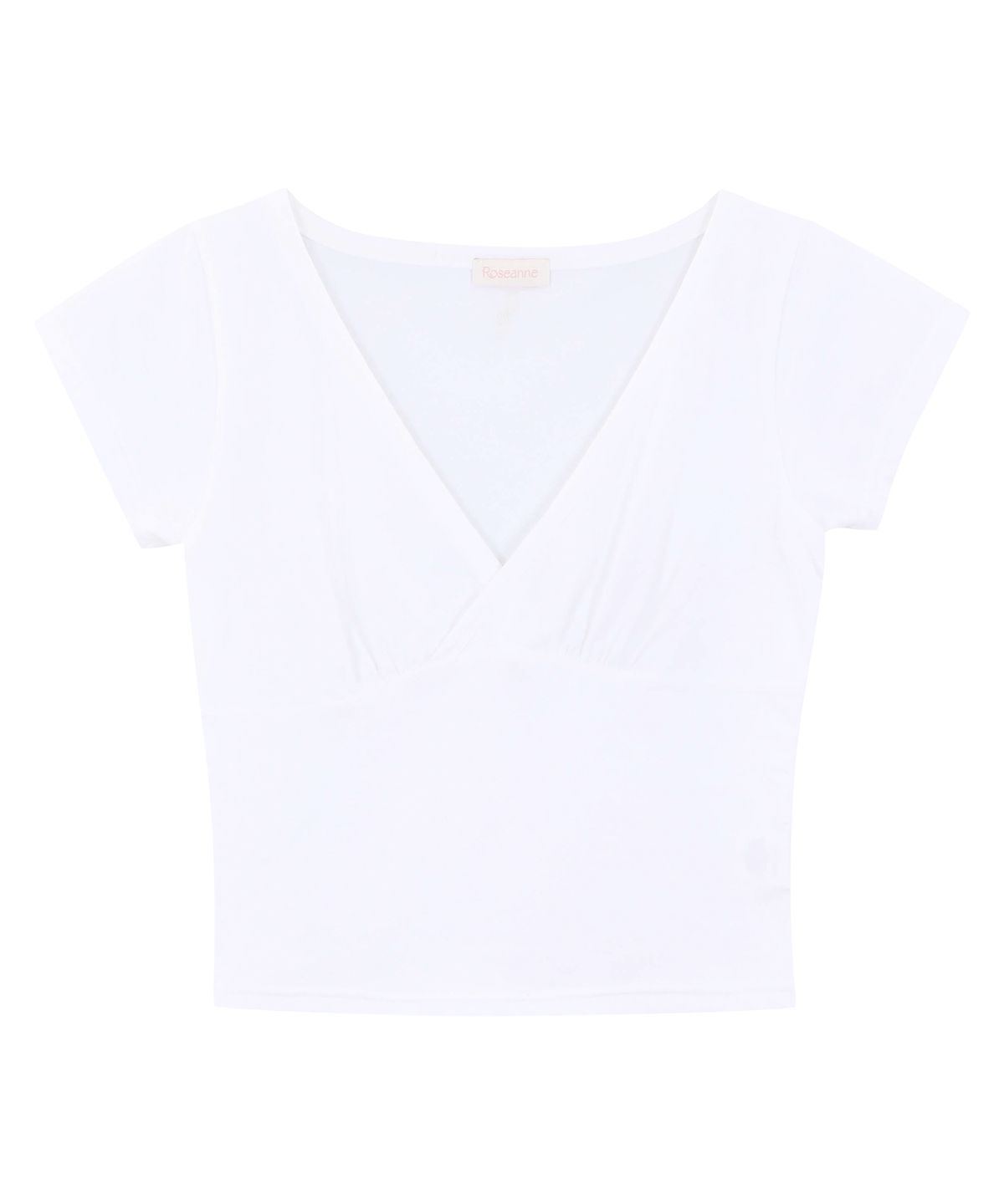 로잔느(ROSEANNE) Monica V-Neck Tee (White)