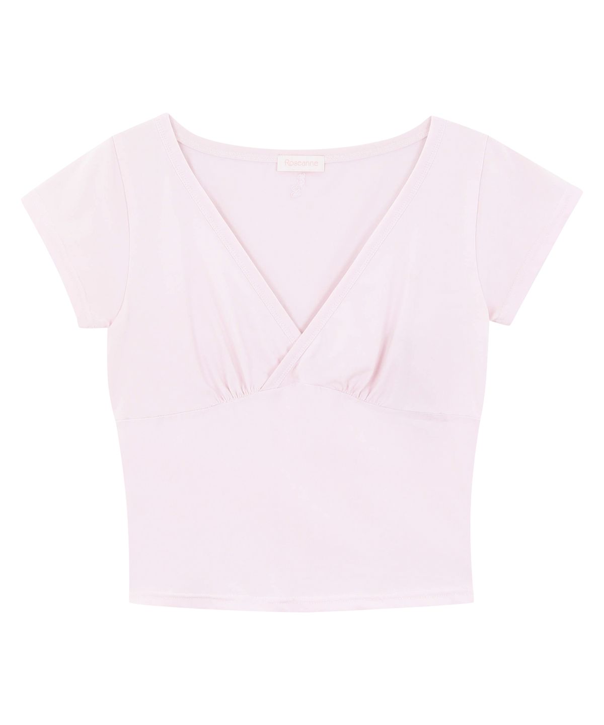 로잔느(ROSEANNE) Monica V-Neck Tee (Baby Pink)
