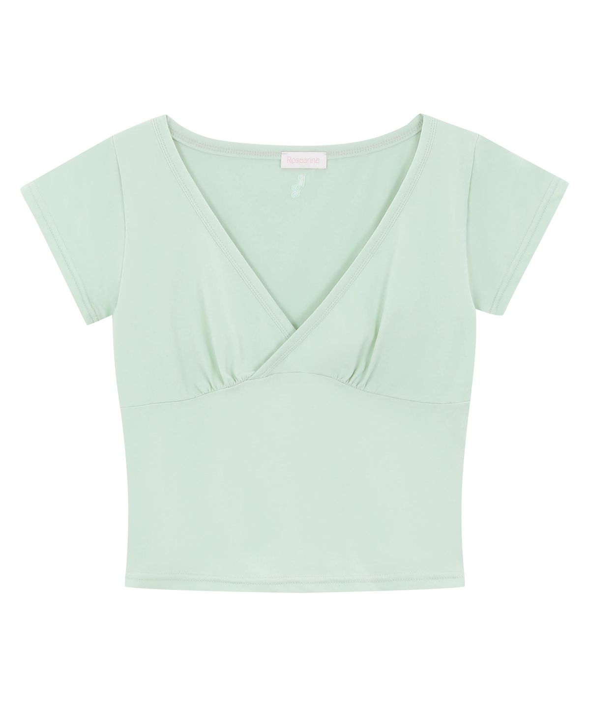 로잔느(ROSEANNE) Monica V-Neck Tee (Cream Mint)